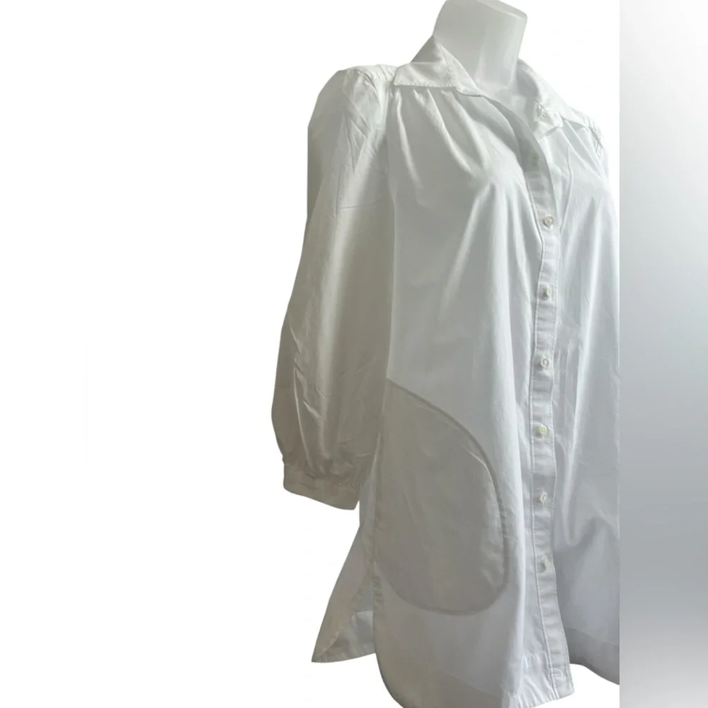 Lilly Pulitzer White Button Up Blouse Size Small - Picture 2 of 5